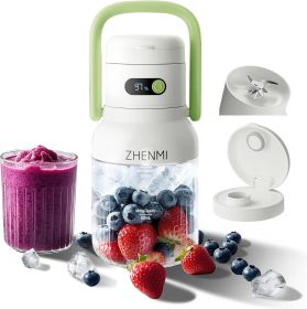 Portable Blender, Personal Blender for Smoothies & Shakes, Cordless, 33oz BPA-Free Vessel, Leakproof Lid with Sip Spout, USB-C Rechargeable